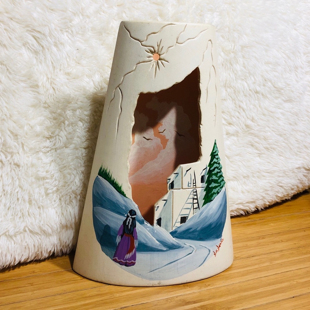 Bill Drake Handcrafted 13” Southwest Pottery Vase